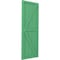 Ekena Millwork Americraft 5-Board Wood 2 Equal Panel Frmd Board-n-Batten Shutters w/Dbl Z-Bar, ARW102BF518X77LPH, PR ARW102BF518X77LPH - alternate 3